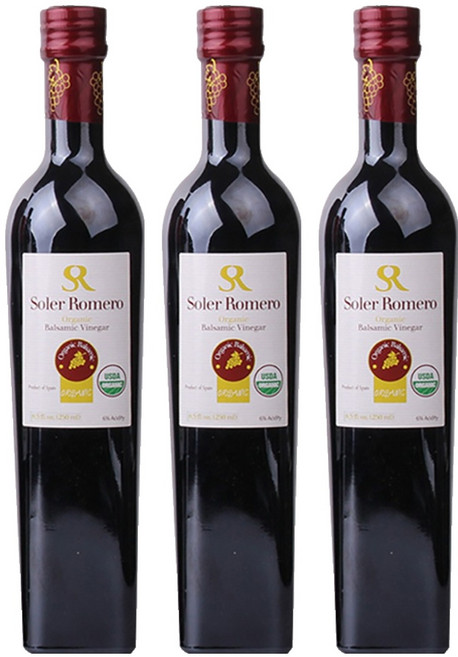 솔레르로메로 유기농 발사믹 식초, 250ml, 3개