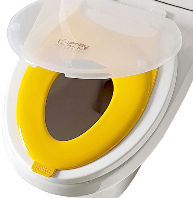 에이치포 유아겸용 변기시트, 투명옐로우, 1개