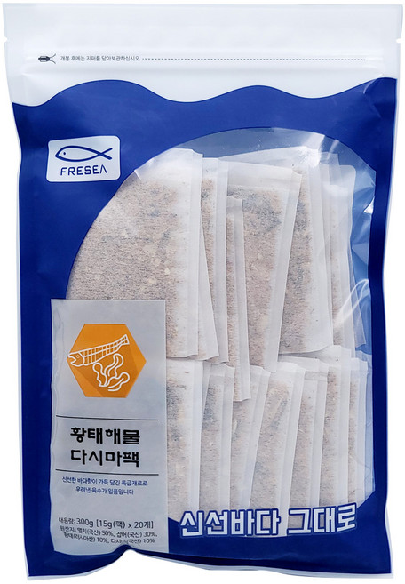 프레씨 황태 해물다시마팩 15g*20팩, 300g, 1개