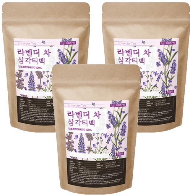 조은약초 라벤더 차, 1g, 100개입, 3개