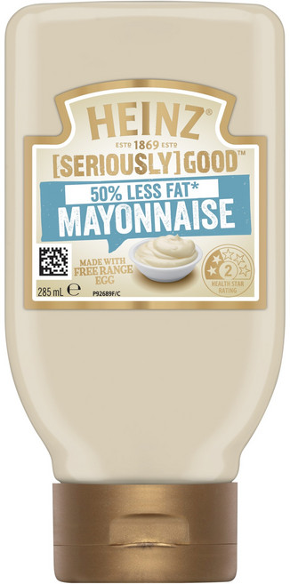 하인즈 50% 지방을 줄인 마요네즈, 285ml, 1개