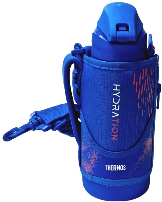 THERMOS 膳魔師 真空斷熱直飲彈蓋保冷運動水壺 FJS-800F-BLP, 1個, 800ml, 藍色/粉色