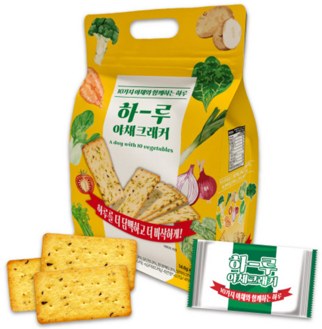 에스투 하루 야채 크래커, 480g, 1개