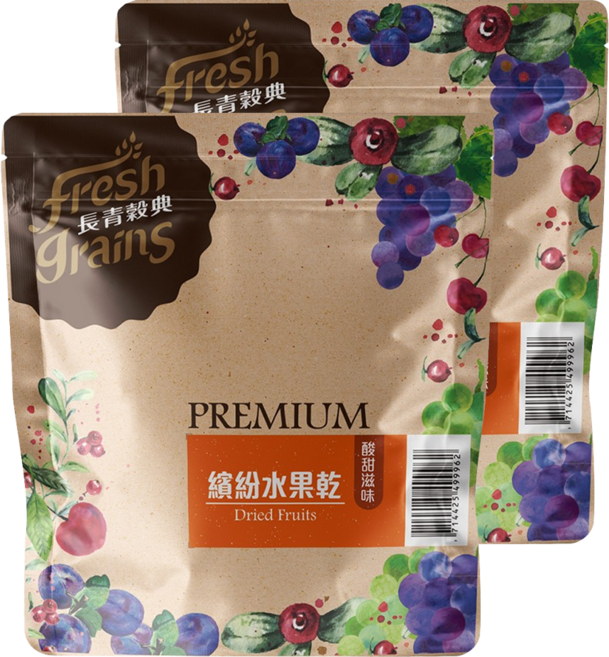 fresh grains 長青穀典 繽紛水果乾, 220g, 2包