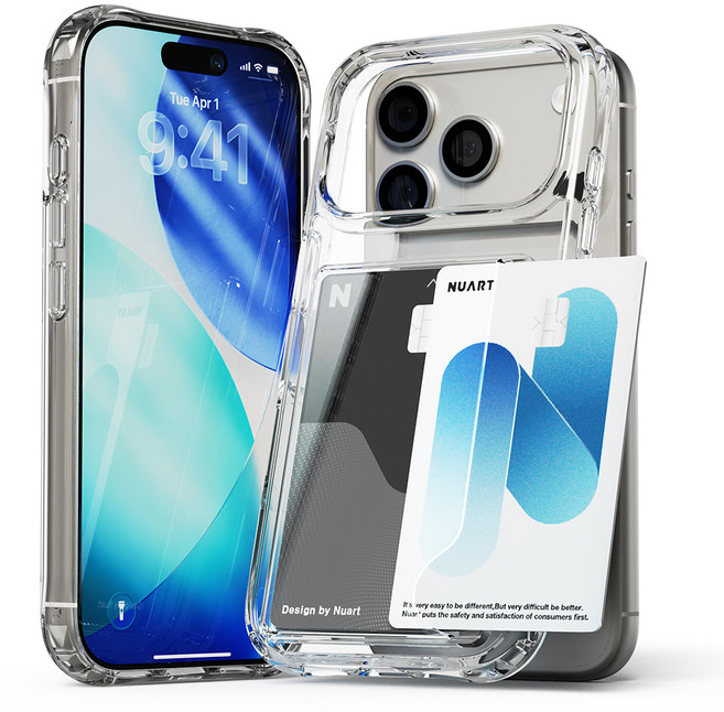 누아트 프레임 더블카드 하드 휴대폰 케이스