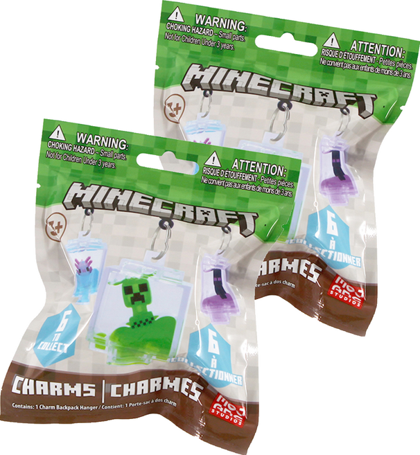 마인크래프트 워터볼 키링 게임피규어 랜덤발송, 2개