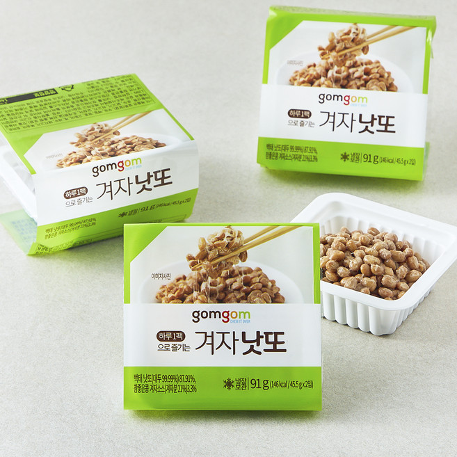 곰곰 겨자 낫또 세트, 45.5g, 8개입, 1개