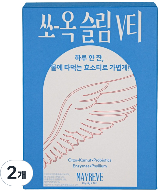 메이레브 쏘 옥 슬림 V티 14p, 42g, 2개