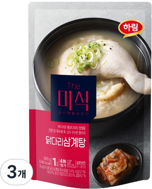 더미식 닭다리 삼계탕, 600g, 3개