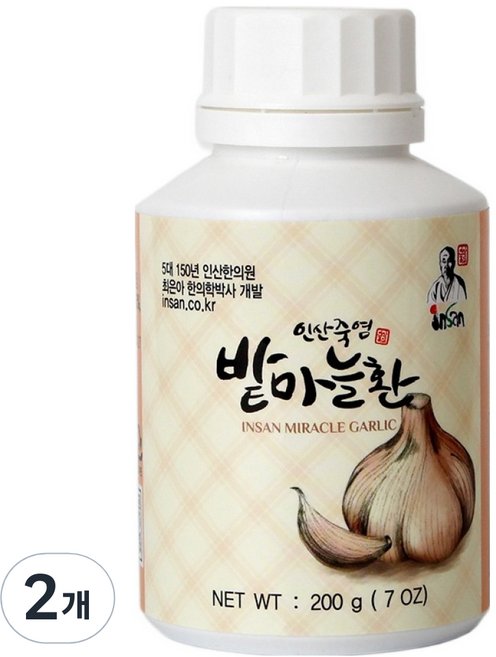 인산죽염 유황 밭마늘환, 200g, 2개