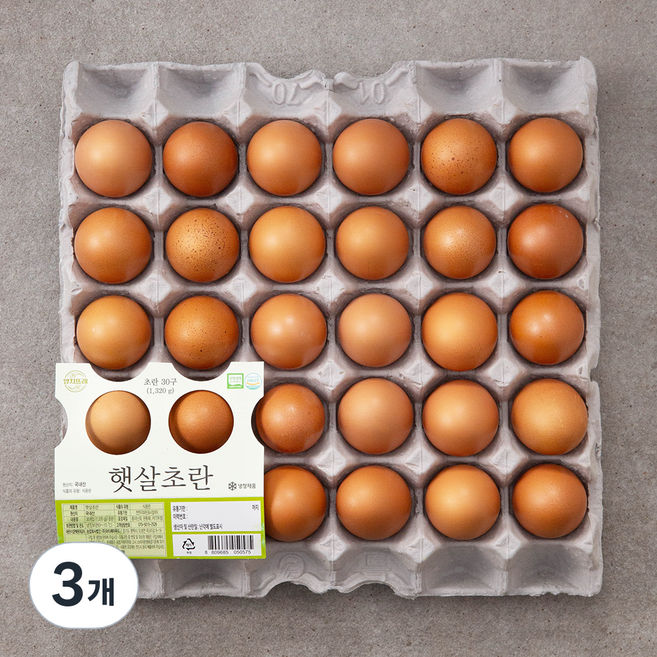 양지뜨레 무항생제 초란, 30구, 3개