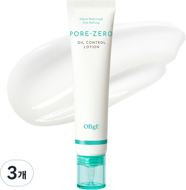 OBge 포어 제로 오일 컨트롤 로션, 70ml, 3개