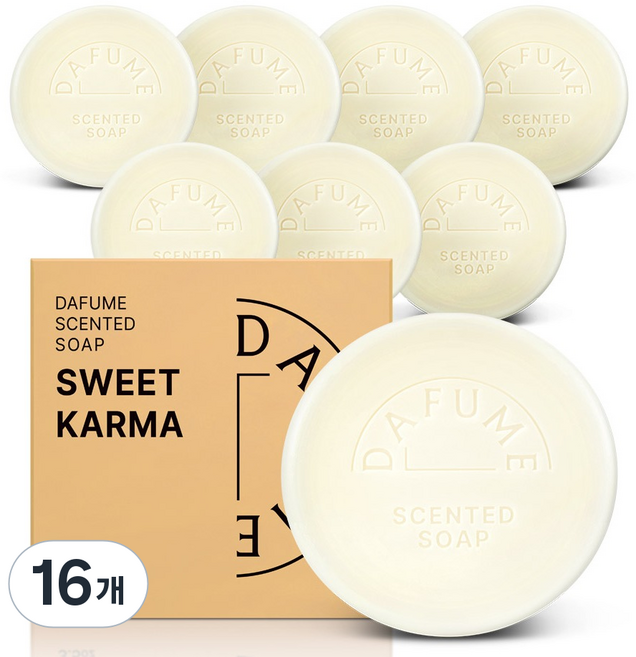 다퓸 바이 코코도르 시그니처 센티드 비누 스윗카마, 100g, 16개