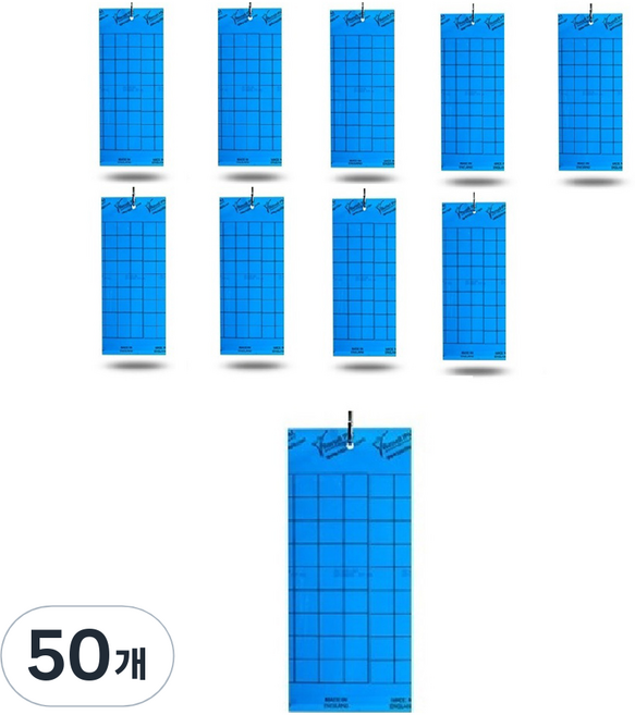 보키니 청색 판형 트랩 10cm x 25cm, 50개, 1개입