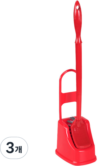 리아오 스탠드 사각 변기솔, 3개