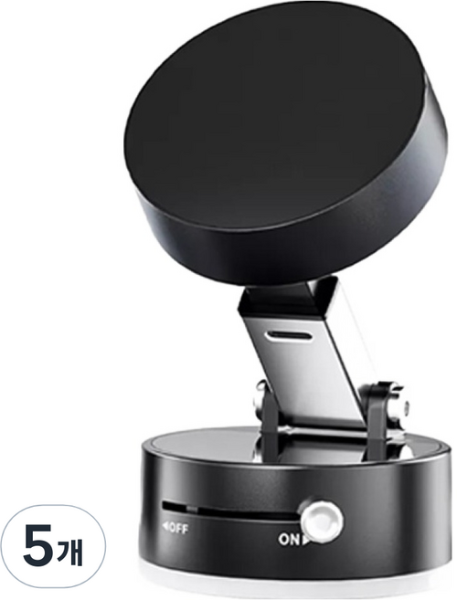 랜스타 진공 흡착식 360도 회전 각도 조절 맥세이프 차량용 핸드폰 거치대, 5개