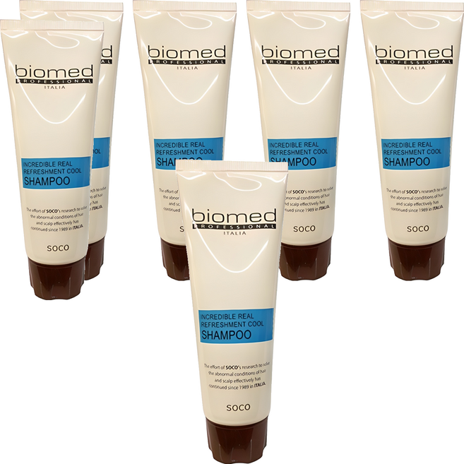 바이오메드 프로페셔널 리얼 리후레쉬먼트 쿨 여행용샴푸, 100ml, 6개