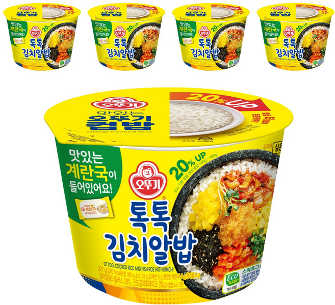 오뚜기 컵밥 톡톡김치알밥, 227g, 5개