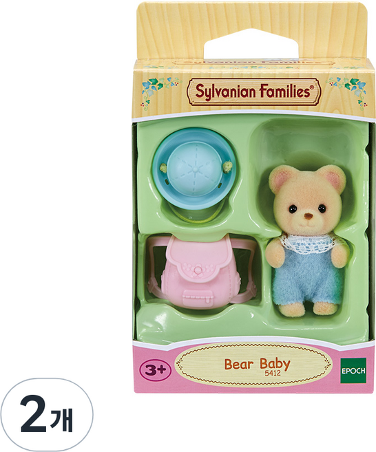 실바니안패밀리 곰 아기 피규어 5412, 2개