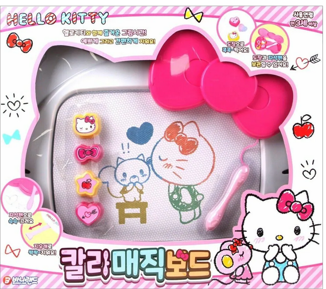 BUNNYLAND HELLO KITTY 彩色畫板 3歲以上, 1盒