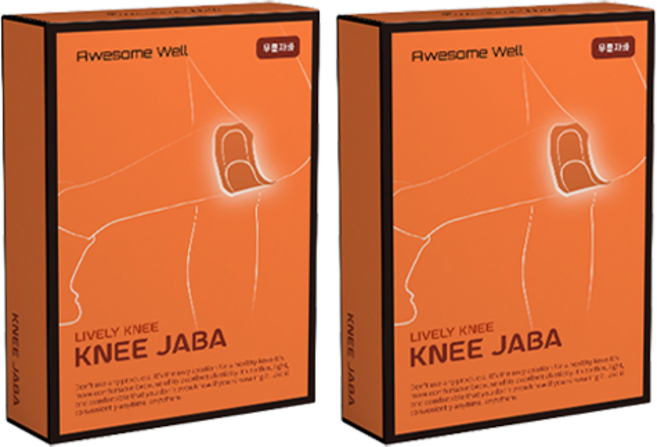 어썸웰 무릎자바 슬개건 무릎보호대, 2개