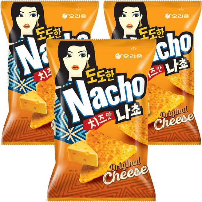 오리온 도도한 나쵸 치즈맛, 155g, 3개