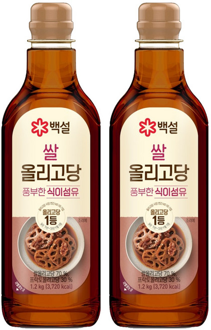 백설 쌀 올리고당, 1.2kg, 2개