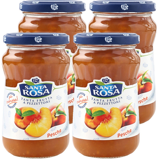 발소이아 산타로사 복숭아잼, 350g, 4개