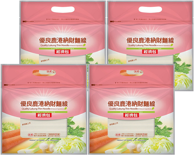 鄉傳 優良鹿港納財麵線, 1.6kg, 4包