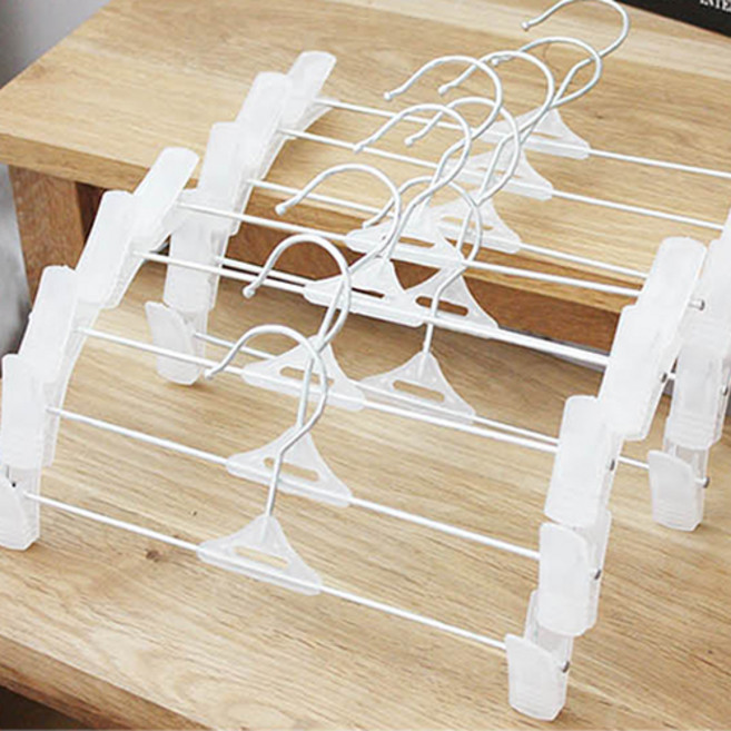 가쯔 집게 바지걸이, 화이트, 20개