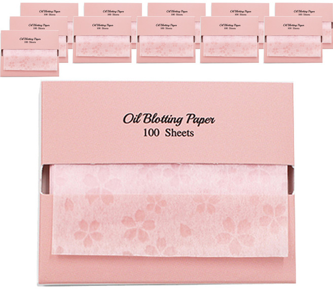 바루쟈 기름종이 리필 벚꽃, 100매입, 12개