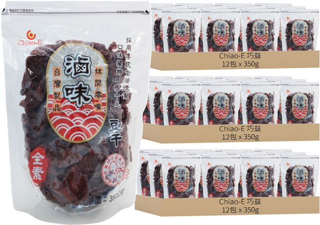Chiao-E 巧益 豆干 豆乾 滷味 全素, 36包, 350g