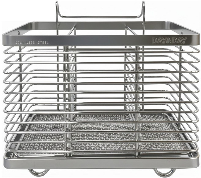 DAY&DAY 日日家居 餐具桶 長方型, 銀色, 1個