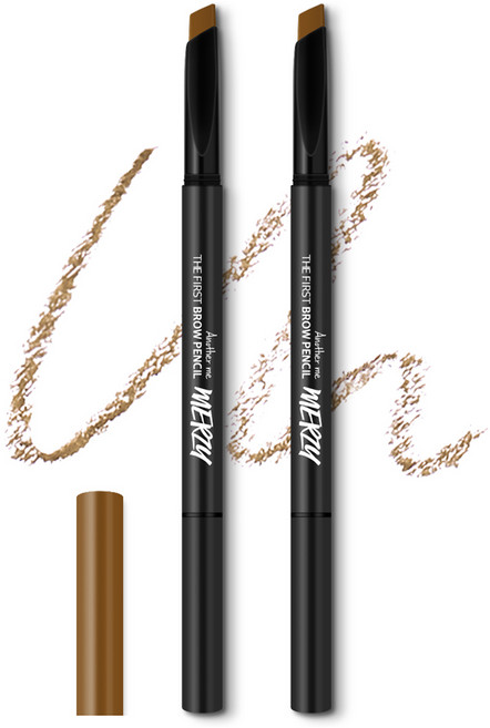 머지 더 퍼스트 브로우 펜슬 0.3g, B4 캐슈넛 브라운, 2개