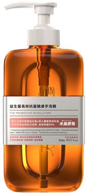 南僑水晶 益生菌長效抗菌親膚手洗精, 800g, 1瓶