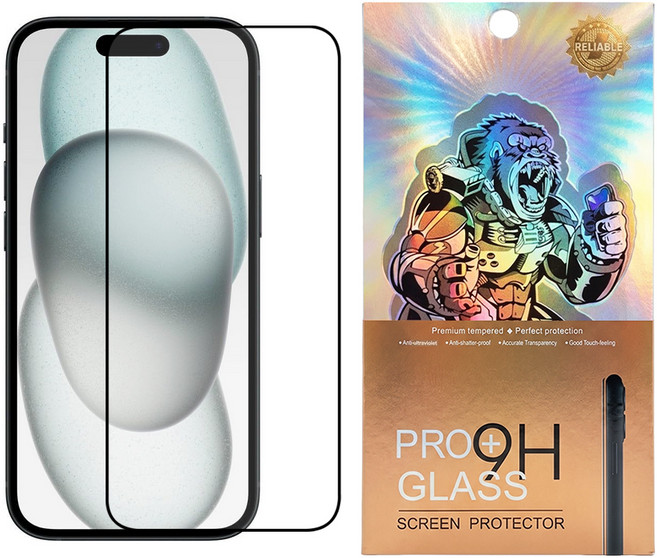 Timo iPhone系列 黑邊滿版 鋼化玻璃保護貼, 1個