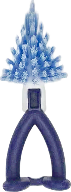 SANBELM 可站可坐可掛浴室角落刷尖頭 6 x5 x16cm, 藍色, 1個