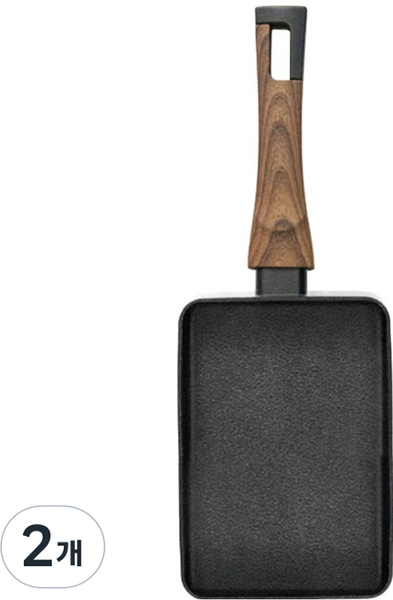 실바트 인덕션 까리노 사각 계란말이팬, 18cm, 2개