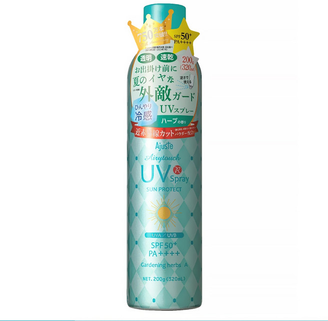 Ajuste 愛伽絲 高效防曬噴霧 SPF50+ PA++++ DOS-03980 精油香氣, 200g, 1瓶
