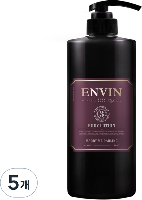 ENVIN 高保濕香氛身體乳 Mary Me Darling, 花香, 550ml, 5個