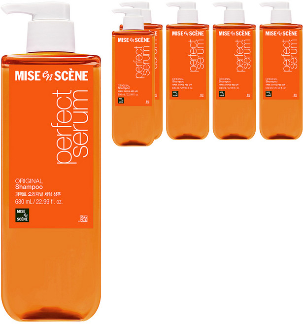 미쟝센 퍼펙트 오리지널 세럼 샴푸, 680ml, 6개