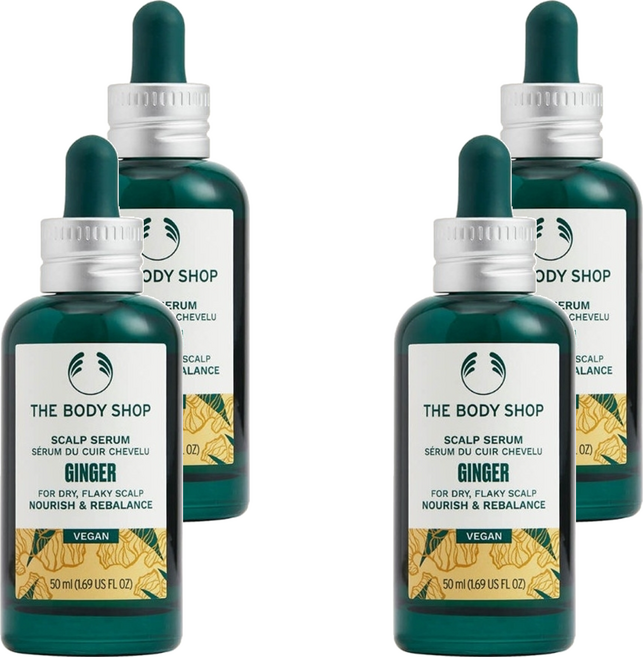 THE BODY SHOP 美體小舖 國際航空版 薑根頭皮調理精華, 50ml, 4瓶