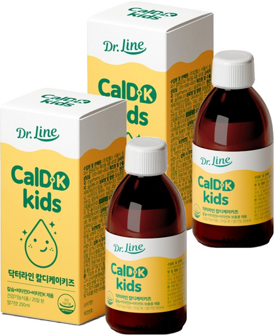 닥터라인 유아용 칼디키즈 딸기맛, 250ml, 2개