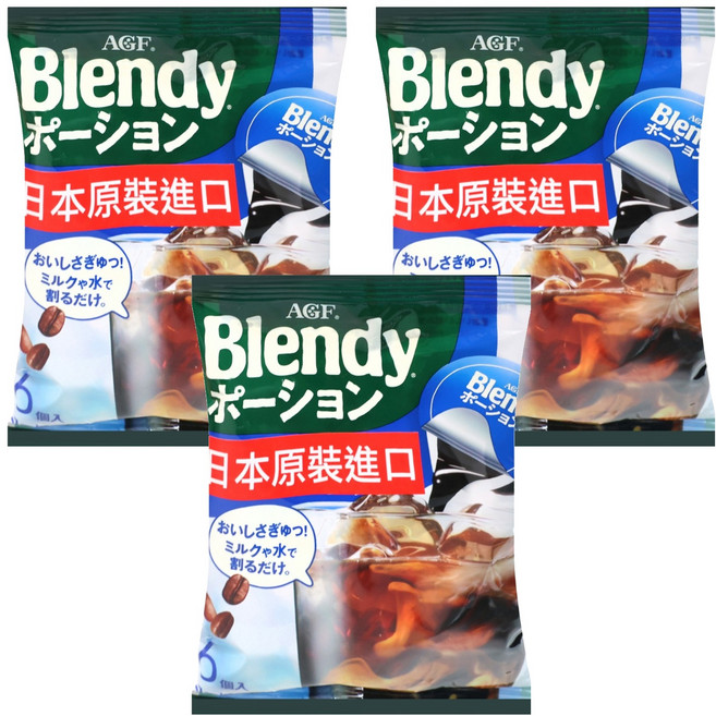 AGF Blendy 濃縮咖啡球, 18g, 6入, 3袋