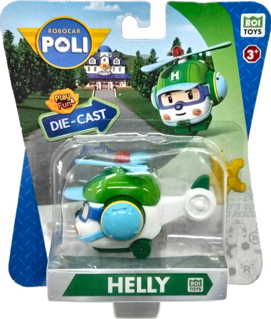 ROI TOYS POLI 波力 合金車, 赫利 多色, 1個
