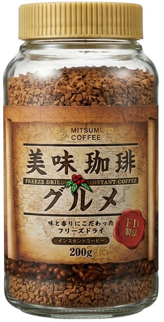 MITSUMOTO COFFEE 美味珈琲, 200g, 1罐, 1入