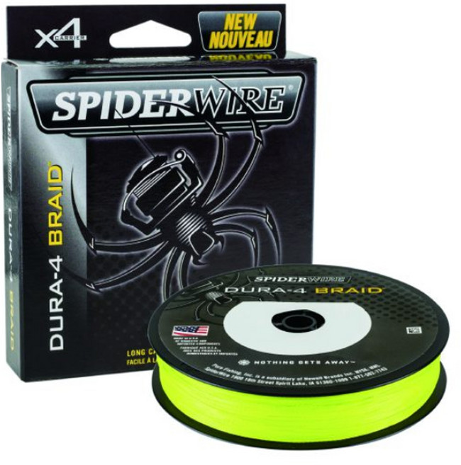 SPIDERWIRE 蜘蛛線 DURA-4 BRAID 1.5號 150m 最大27lb, 螢光黃, 1個