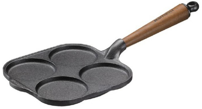 스켑슐트 월넛 모던 에그 프라이팬, 1개, 20 x 20 cm