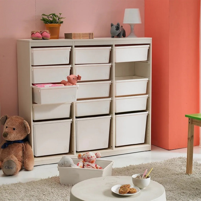 한샘 샘키즈 수납장 1305 모던 방문설치, 화이트, 5단