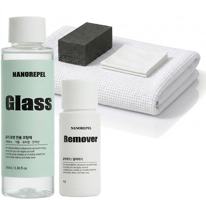 나노리펠 유리 표면 전용 코팅제 세트, 1세트